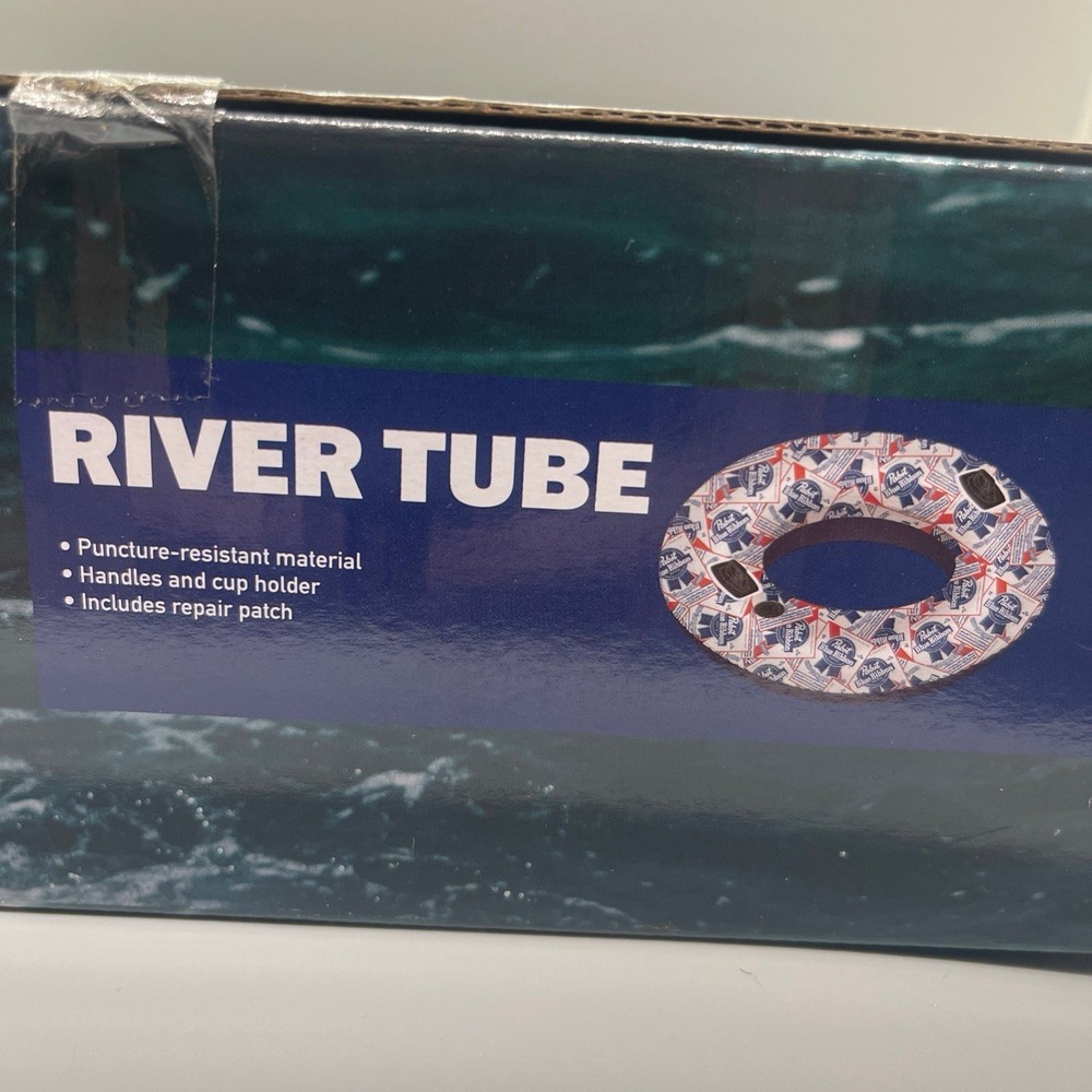 Pabst Blue Ribbon PBR Beer River Tube Inflatable Pool Float Raft New Sealed - Picture 7 of 7